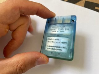 Ps2 Memory Card 8MB Hori Shiny Blue Blu Magic Gate