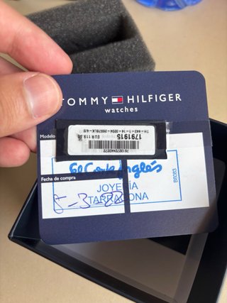 Reloj Tommy Hilfiger Hombre Negro/Plata