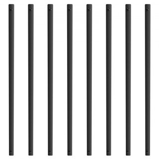 Balustres Metálicos para Escaleras, 29.5'' x 1'' Espárragos Decorativos de Aleación de Aluminio, Paquete de 51 Balustres para Deck con Tornillos, Barandilla Hueca Clásica Recubierta de Polvo Negro...