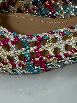Sandalias Davinia Talla 40 Doradas Multicolor