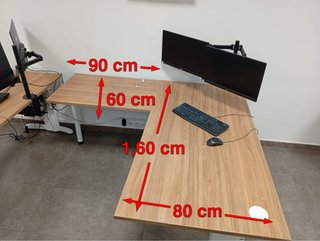 Mesa de oficina en L
