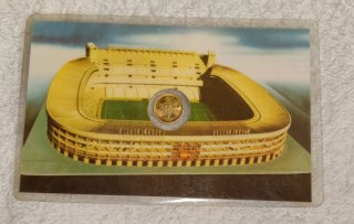 Moneda chapada en oro España 82