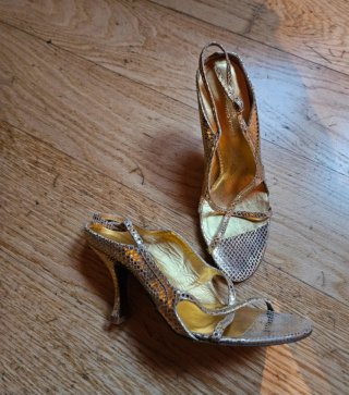 Roberto Verino Sandalias Fiesta Oro/Plata Talla 38