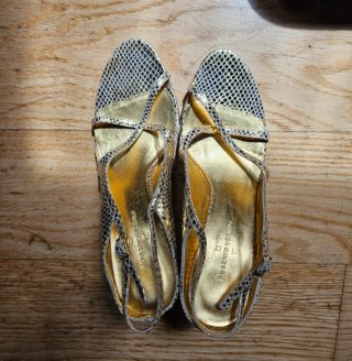 Roberto Verino Sandalias Fiesta Oro/Plata Talla 38
