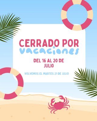 Cerrado por vacaciones