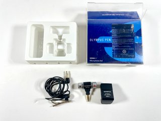 Set microfono Olympus SEMA-1 con adattatore EMA-1 per fotocamere PEN