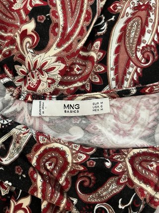 Vestido estampado de Mango con tirantes