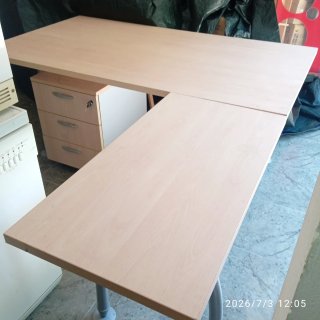 Mesa de despacho con ala y cajonera en Pto.Sagunto