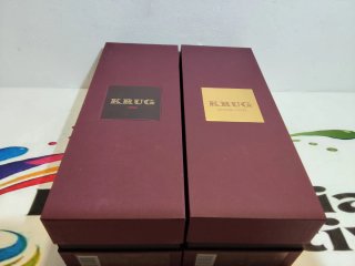 2 BOTTIGLIE VUOTE Champagne KRUG COMPLETE