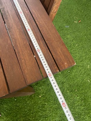 Mesa de exterior de teca