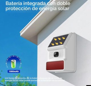 Sirena Inteligente Inalámbrica Solar