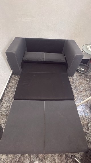 Divano a 2 posti Ikea grigio in tessuto