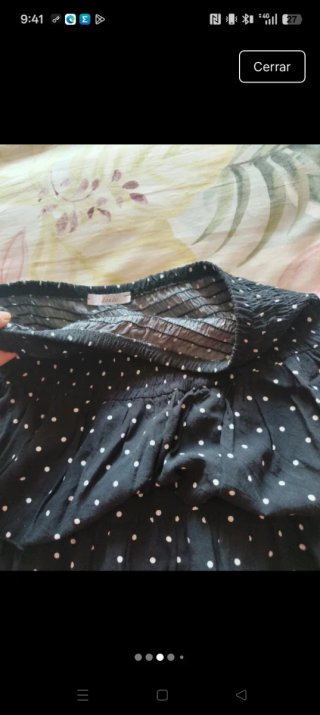 Falda de lunares negra y blanca