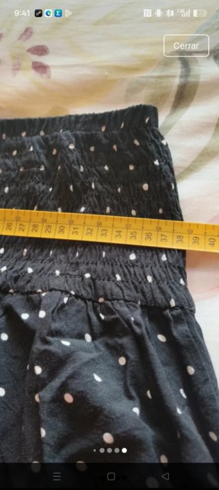 Falda de lunares negra y blanca