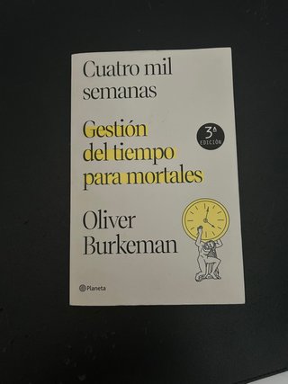 Libro cuatro mil semanas