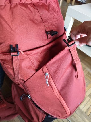 Mochila senderismo montaña 38L naranja