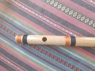 Flauta Bansuri de bambú afinada en C. do