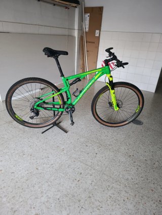 Bicicleta MTB Doble Suspensión Verde