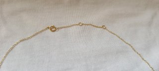 Collar plata dorada con perlas