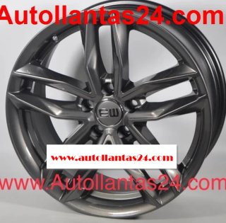 Juego 4 llantas para audi roseau sntracita r439024