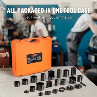 Kit de Prensa de Articulación de Bola, 25 piezas, Kit de Herramientas, Herramientas para Quitar e Instalar Articulaciones de Bola C-prensa, para la Mayoría de los Coches 2WD y 4WD, Kit de Reparaci...
