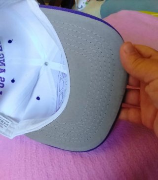 Gorra Snapback Los Angeles Morado Blanco
