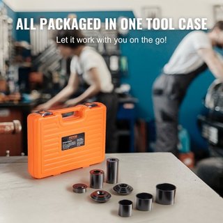 Kit de Prensa de Articulación de Bola, 10 piezas, Kit de Herramientas, Herramientas para Quitar e Instalar Articulaciones de Bola C-prensa, para la Mayoría de los Coches 2WD y 4WD, Kit de Reparaci...