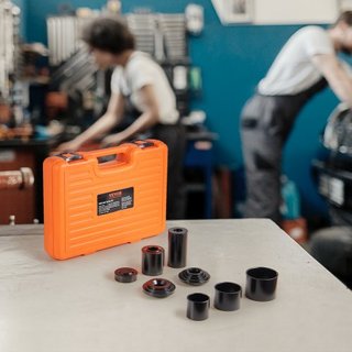 Kit de Prensa de Articulación de Bola, 10 piezas, Kit de Herramientas, Herramientas para Quitar e Instalar Articulaciones de Bola C-prensa, para la Mayoría de los Coches 2WD y 4WD, Kit de Reparaci...
