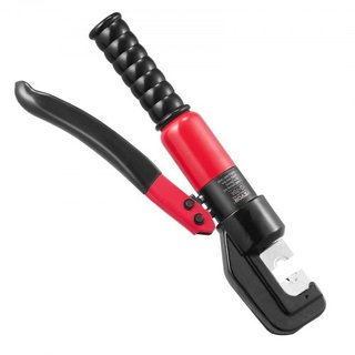 Herramienta de Crimpado Hidráulica con 9 Juegos de Matrices AWG12-2/0 Conectores de Terminal de Cobre y Aluminio Crimpadora de Terminales de Batería, con Alicates de Corte, Guantes, 5pcs Conectore...