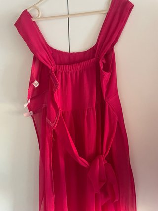 Túnica baile rosa talla única