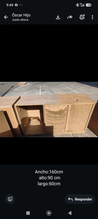 Mesa de oficina o industrial de madera