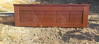 Cabezal de cama de madera