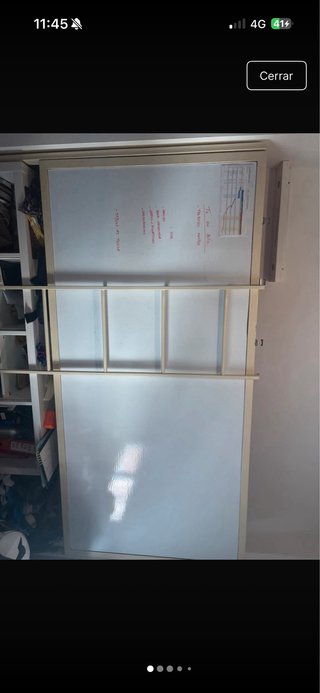 Cama abatible individual metal y madera