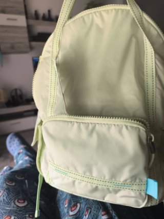 Mochila Zara verde lima