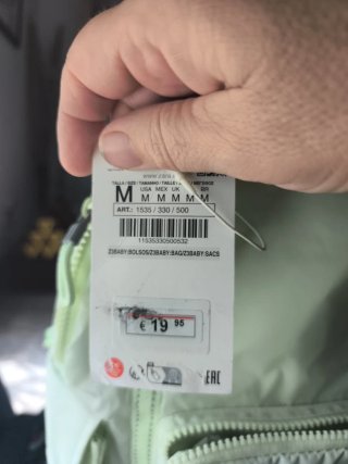 Mochila Zara verde lima