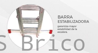Escalera Aluminio 3x19 - 5+5+5 M - 80x25mm