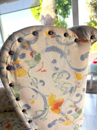 2 Butacas Orejeras Estampadas