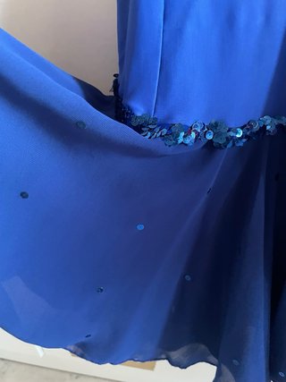 Traje de baile (ballet) azul con lentejuelas