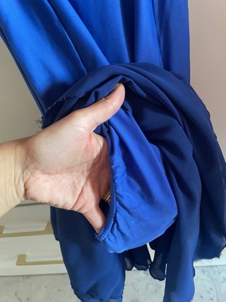 Traje de baile (ballet) azul con lentejuelas