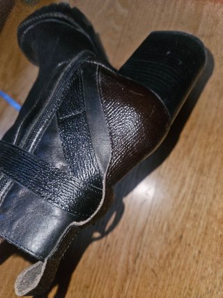 Botines Uterque Piel Negra Talla 38