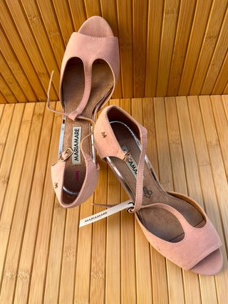 Sandalias tacón Mariamare rosa palo Talla 40