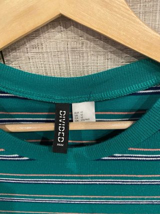 Vestido H&M rayas verde mujer
