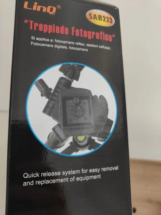 Trípode LinQ per fotocamera reflex e cellulare