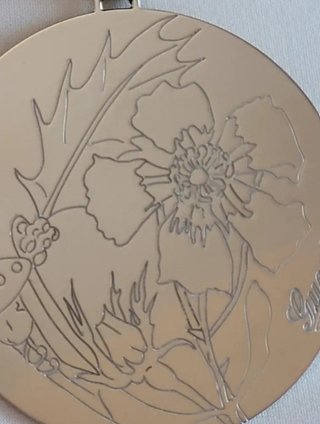 Colgante Gucci Flora Plateado