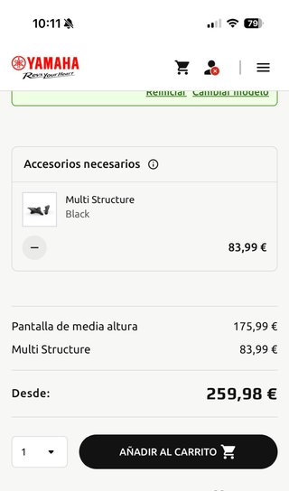 Pantalla yamaha mt original