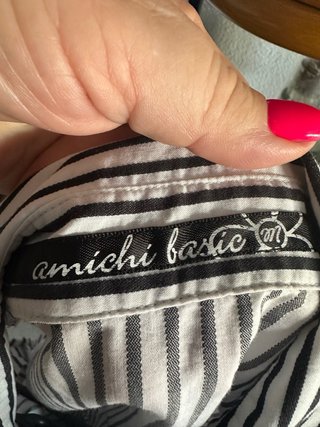 Blusa cruzada de rayas para mujer