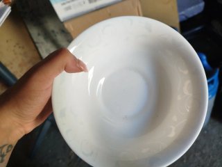 Cuencos soperos de cerámica blancos