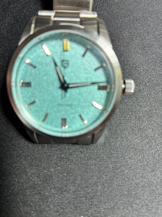 Pagani Design 38mm Reloj Plateado/Turquesa