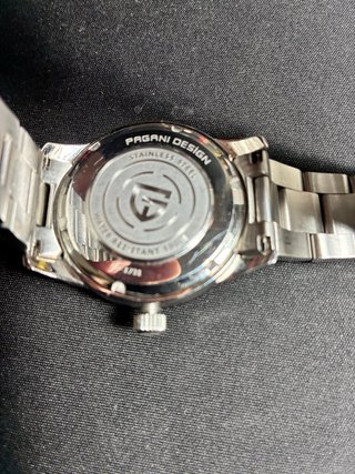 Pagani Design 38mm Reloj Plateado/Turquesa