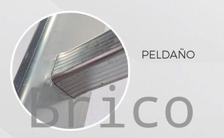 Escalera Aluminio Elite 2x14 - 4+4 M - 80-80x30mm
